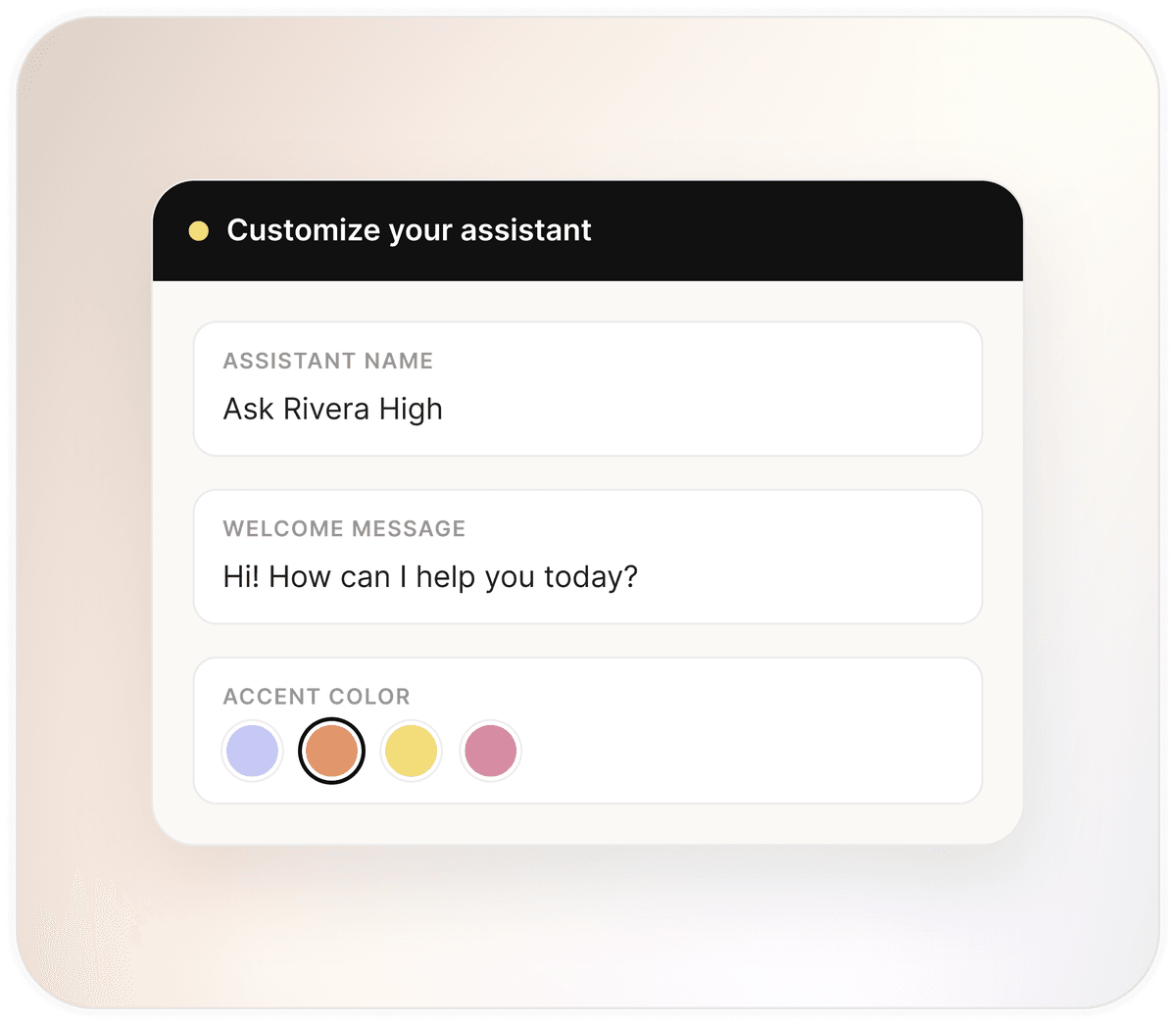 Quick Set Up and Customization illustration